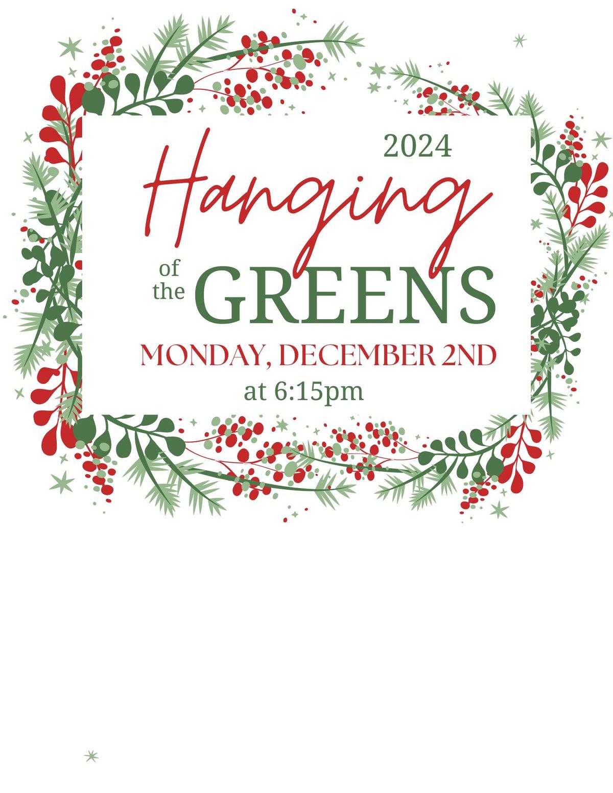 Hanging of the Greens