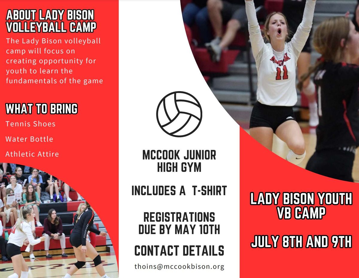 Lady Bison Youth Volleyball Camp