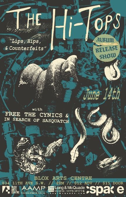 The Hi-Tops Album Release w\/ Free The Cynics & In Search of Sasquatch