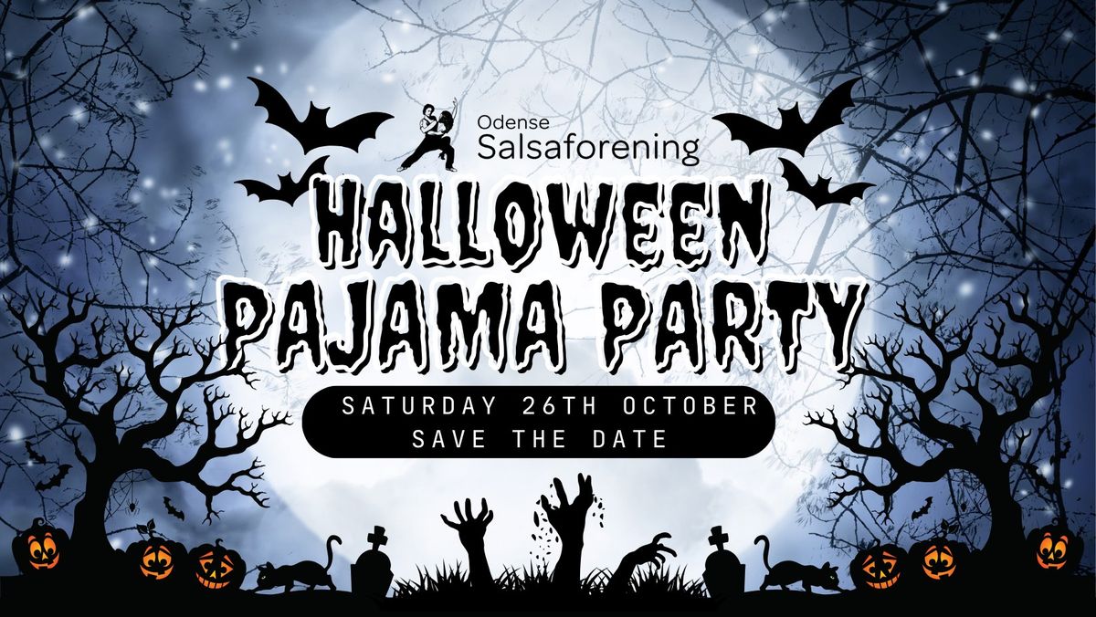 SAVE THE DATE Halloween Pajama Party