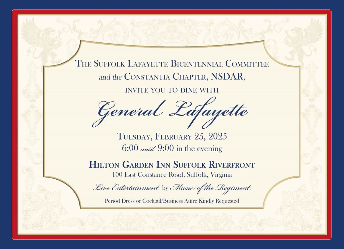 Suffolk's Lafayette Bicentennial Banquet