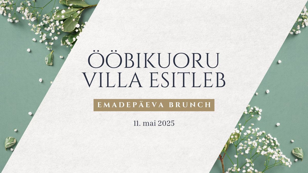 EMADEP\u00c4EVA BRUNCH x \u00d6\u00f6bikuoru Villa