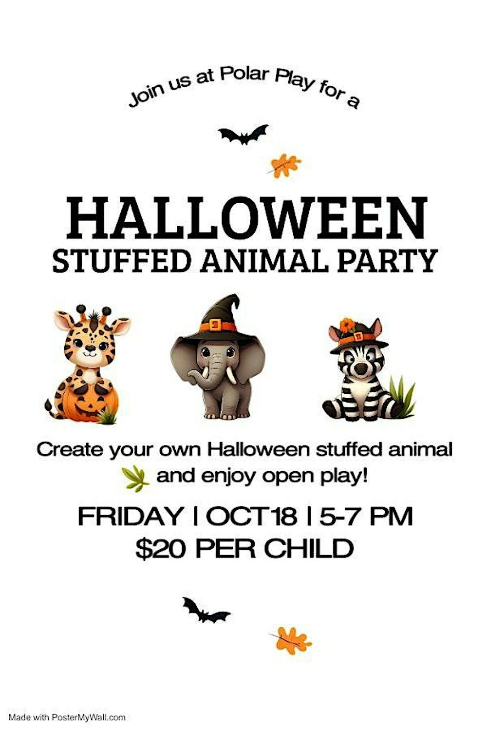 Halloween Stuffed Animal Party