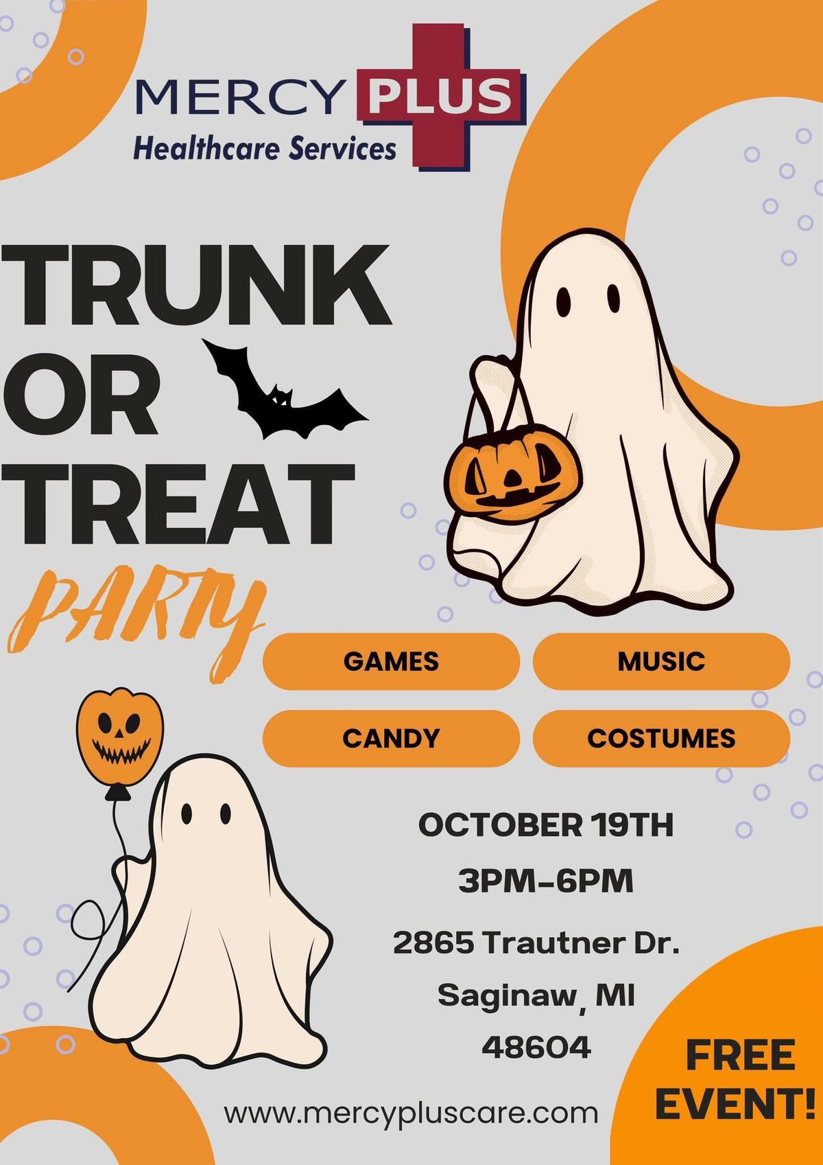 Mercy Plus Trunk or Treat Party