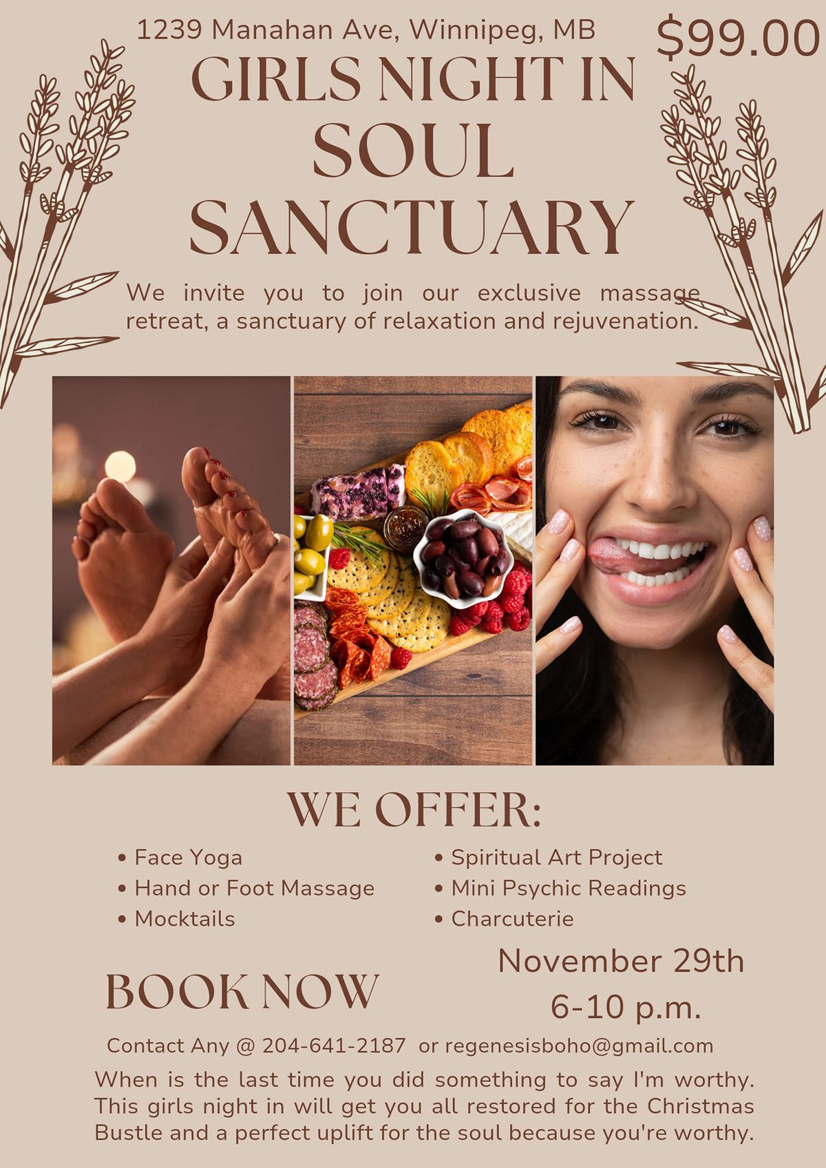 Girls Night In Soul Sanctuary Evenening Retreat