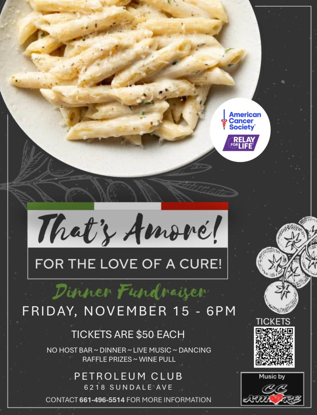 That\u2019s Amore! For the Love of a Cure! Dinner Fundraiser