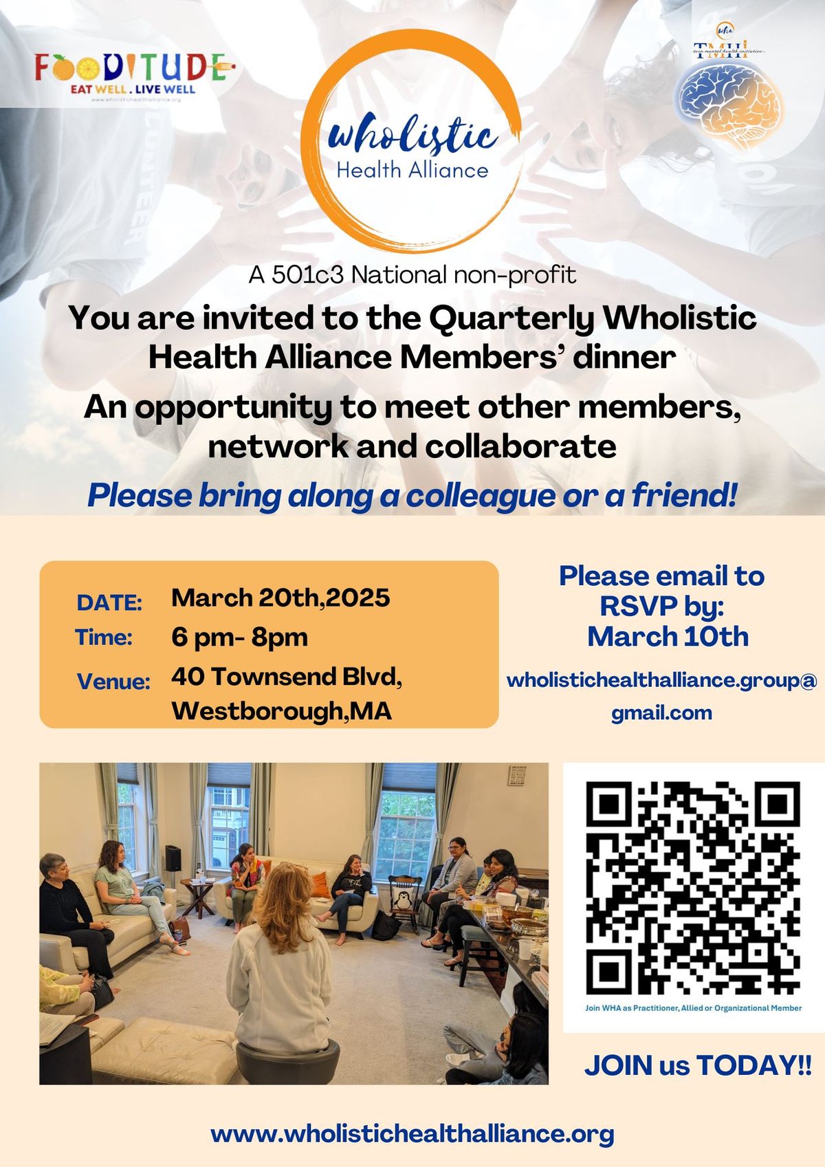 WHA quarterly members' and supporters dinner, 2025