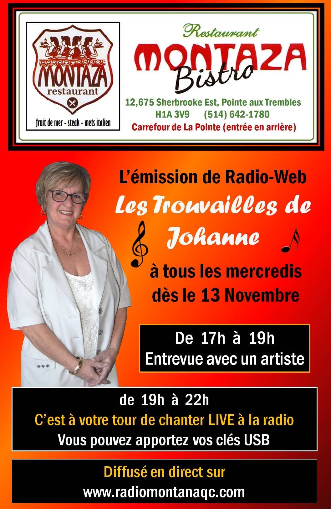 \u00c9mission de Radio Les trouvailles de Johanne