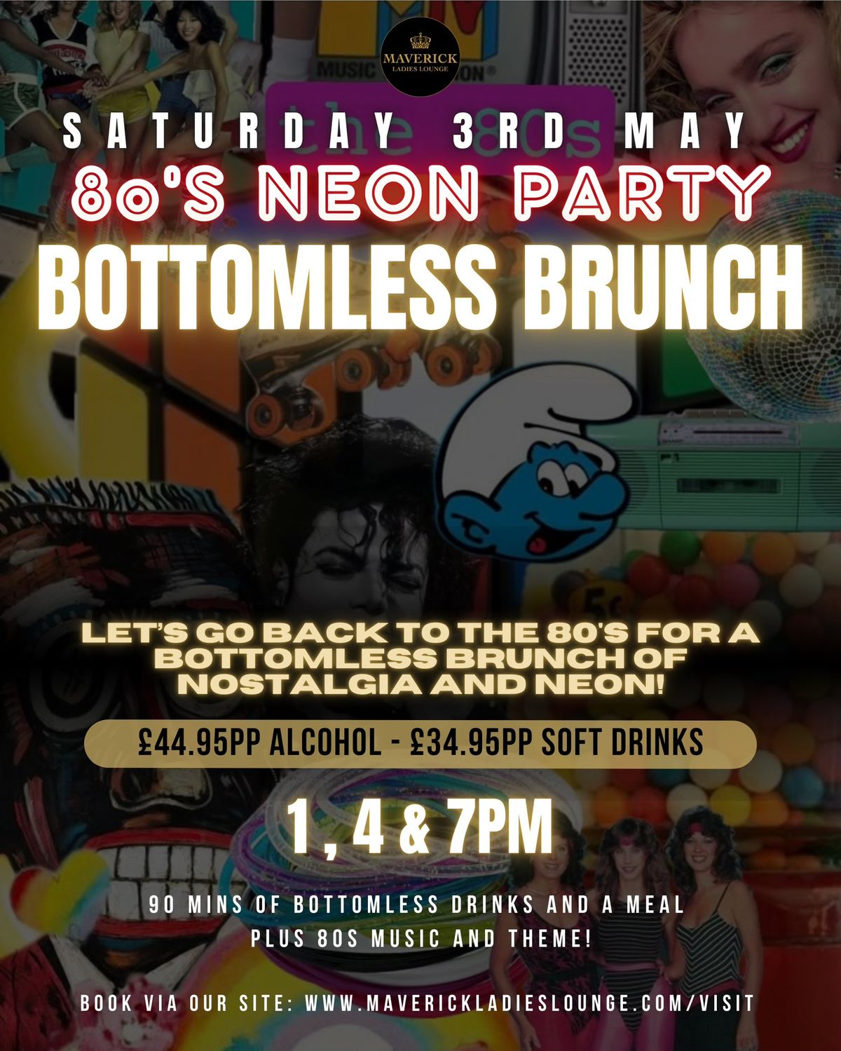 80s NEON PARTY BOTTOMLESS BRUNCH