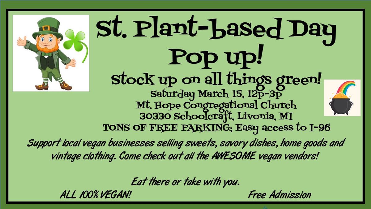 St. Plant-based Day Pop up