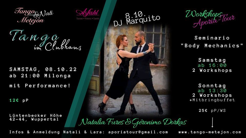 Nati & G\u00e9ron in Wuppertal! Tango Clubhaus