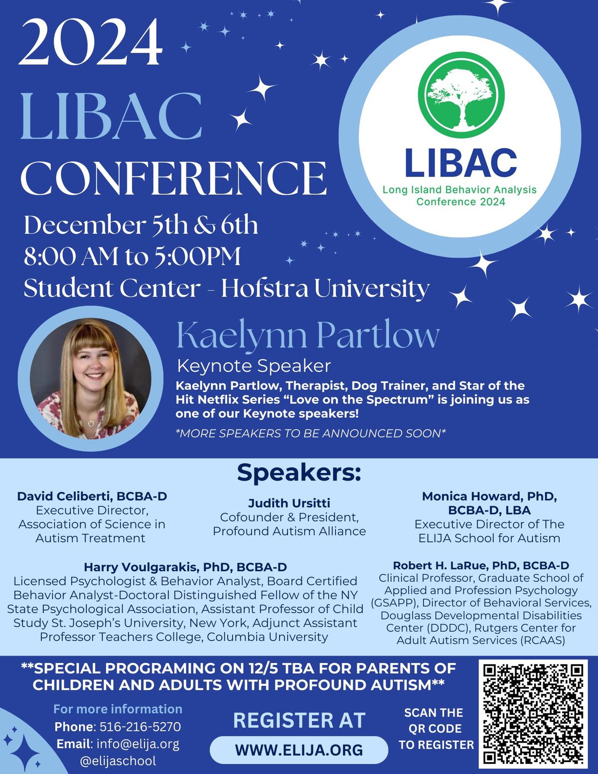 ELIJA's 13th Annual 2-Day Long Island Behavior Analysis Conference (LIBAC)