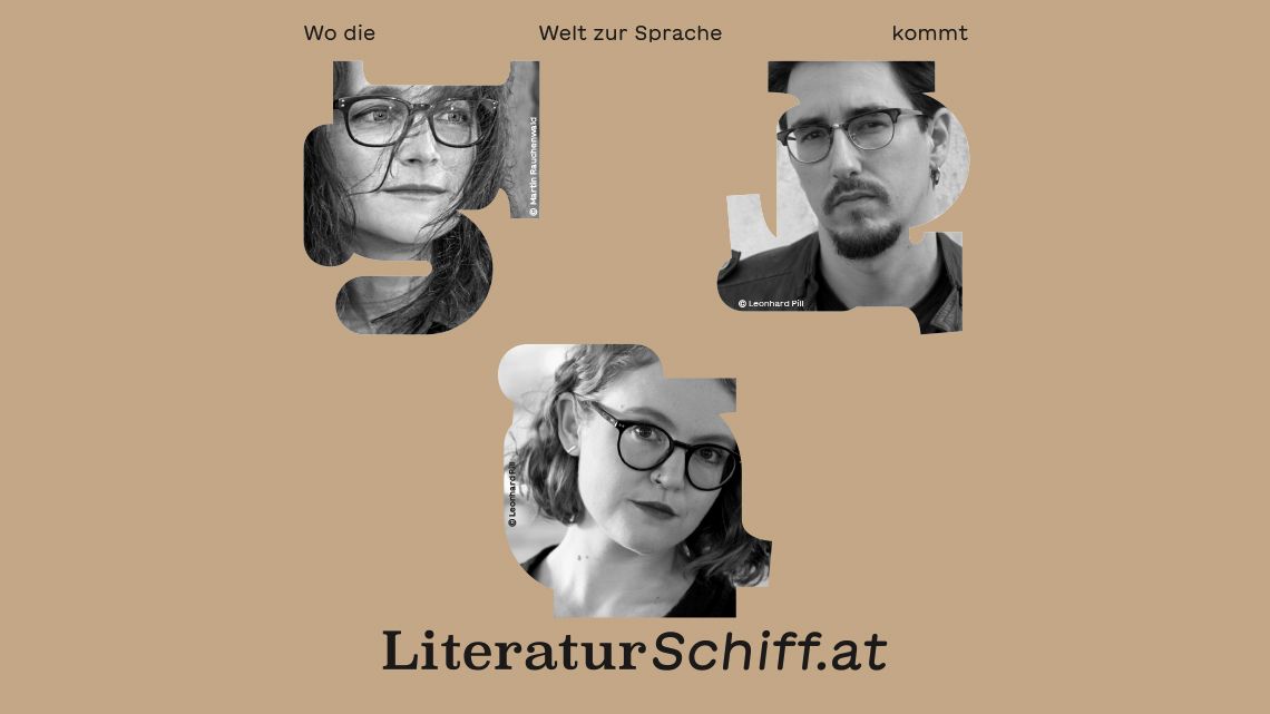 Literatur am Fluss: Elke Laznia, Marko Dini\u0107 und Katherina Braschel 