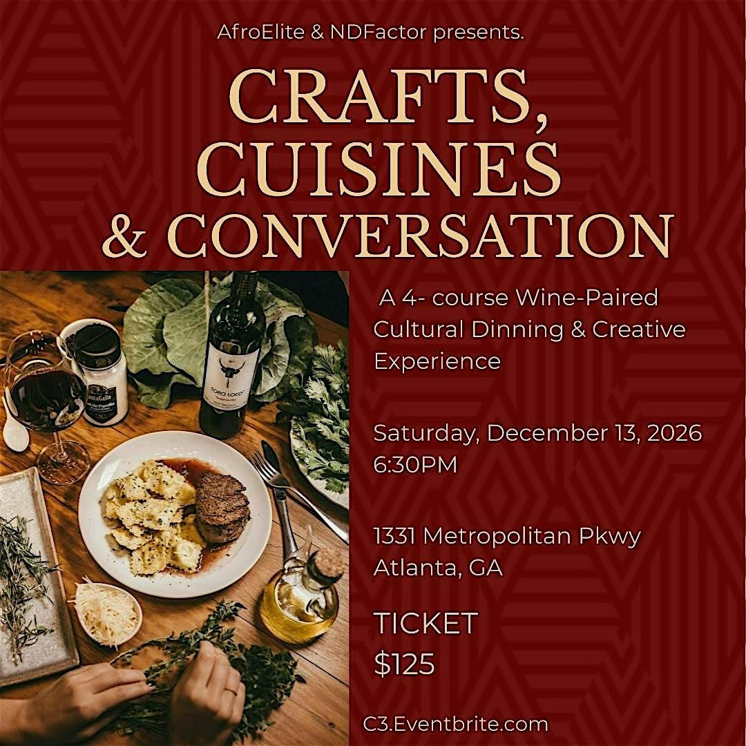 Crafts, Cuisines & Conversation