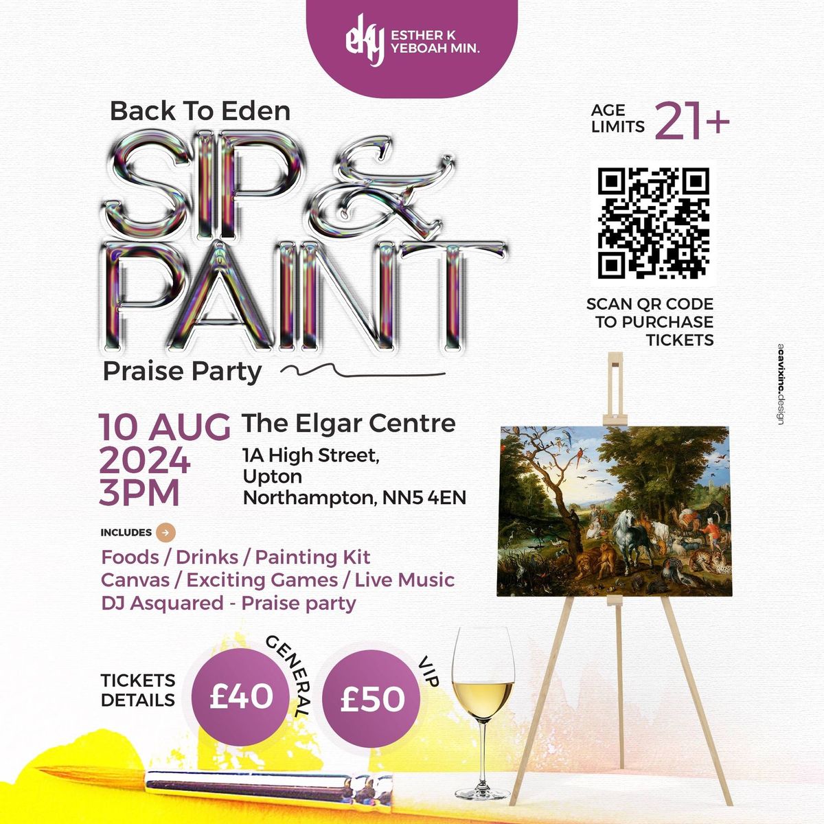  Sip and Paint praise party