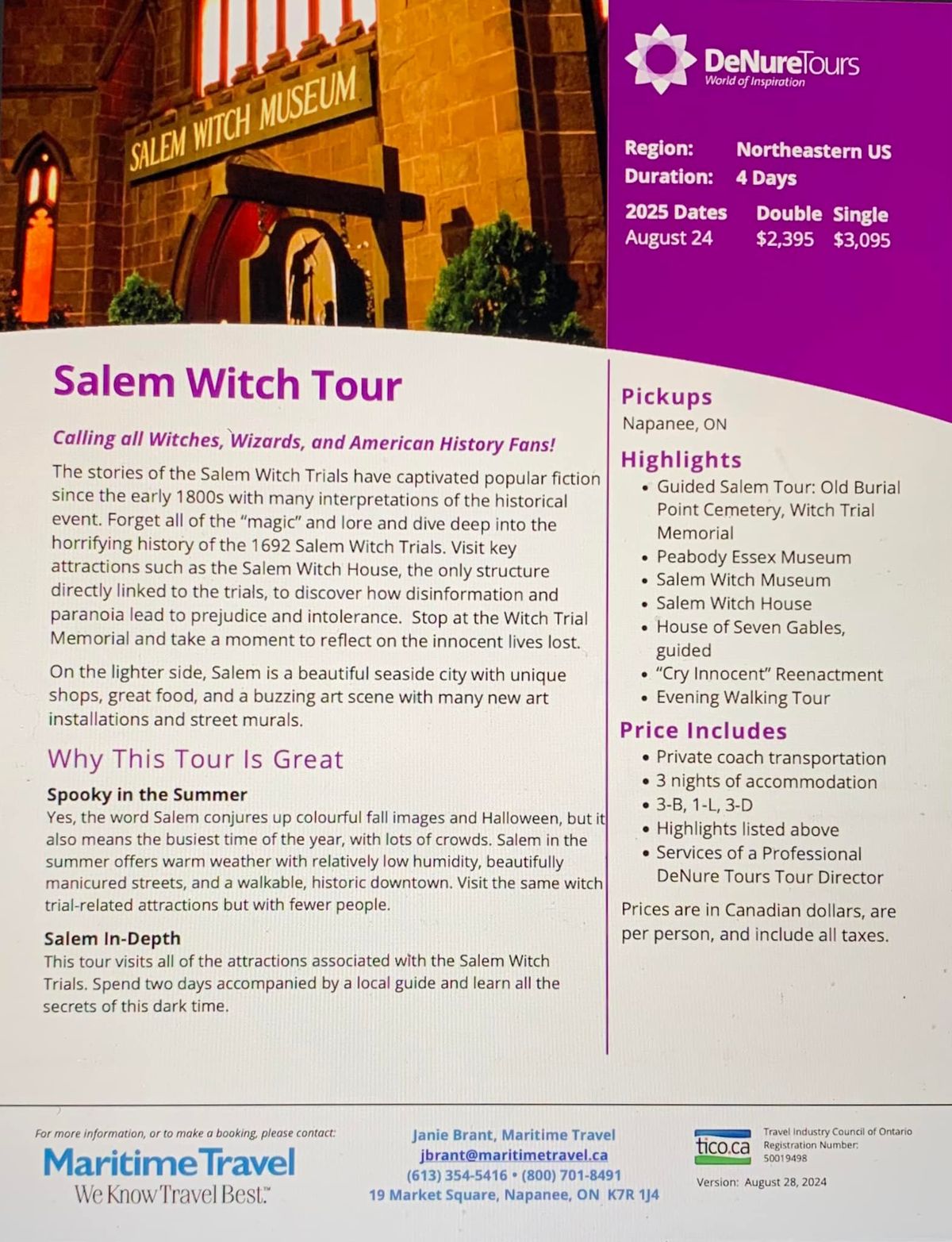 Salem Witch Trials Tour