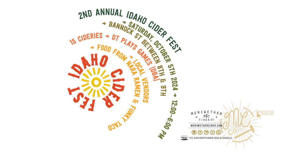 2nd Annual Idaho Cider Fest!