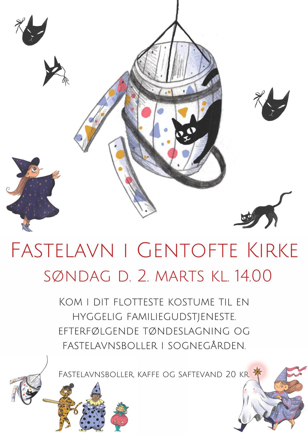 Fastelavn i Gentofte Kirke 