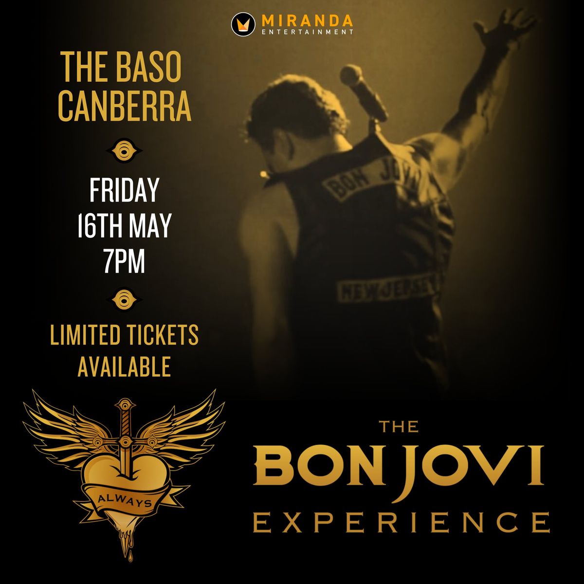 THE BASO CANBERRA | ALWAYS THE BON JOVI EXPERIENCE