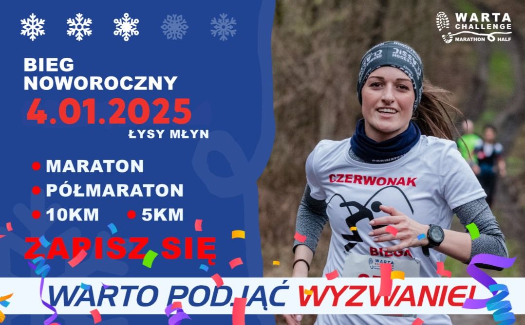 WARTA CHALLENGE Marathon&Half Bieg #3 Bieg Noworoczny