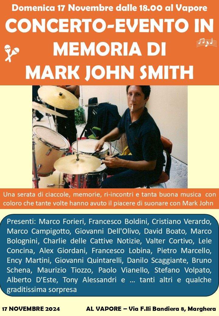 CONCERTO-EVENTO IN MEMORIA DI MARK JOHN SMITH