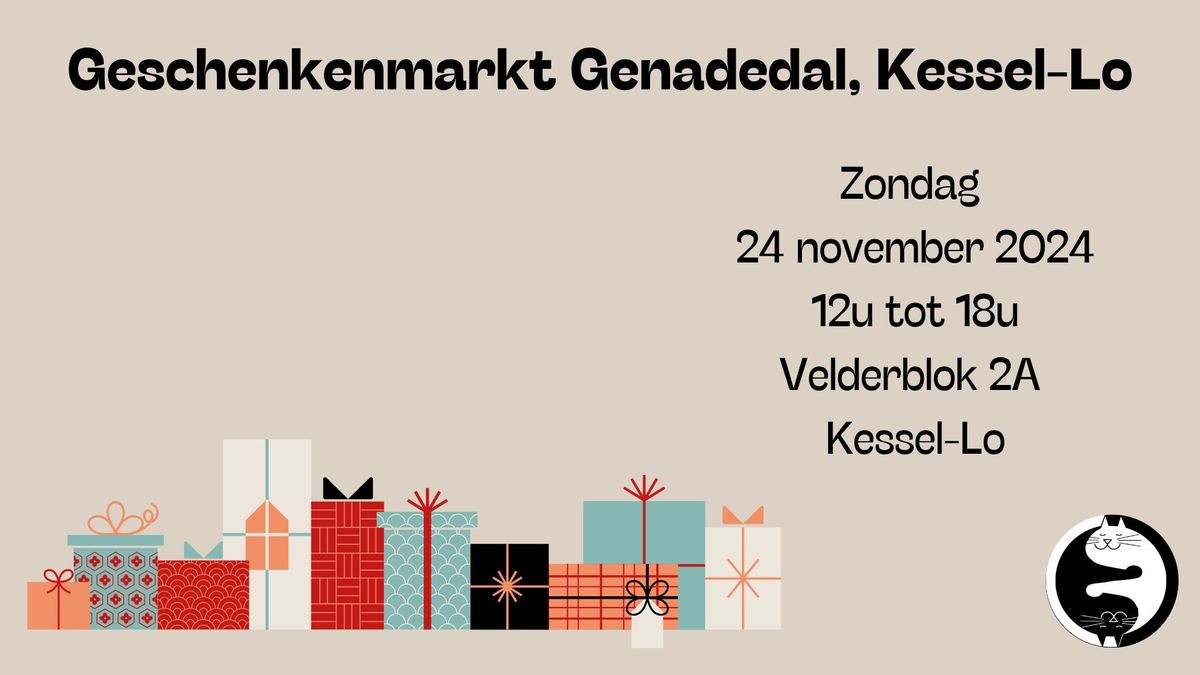 Kat-lijn op de geschenkenmarkt in Genadedal