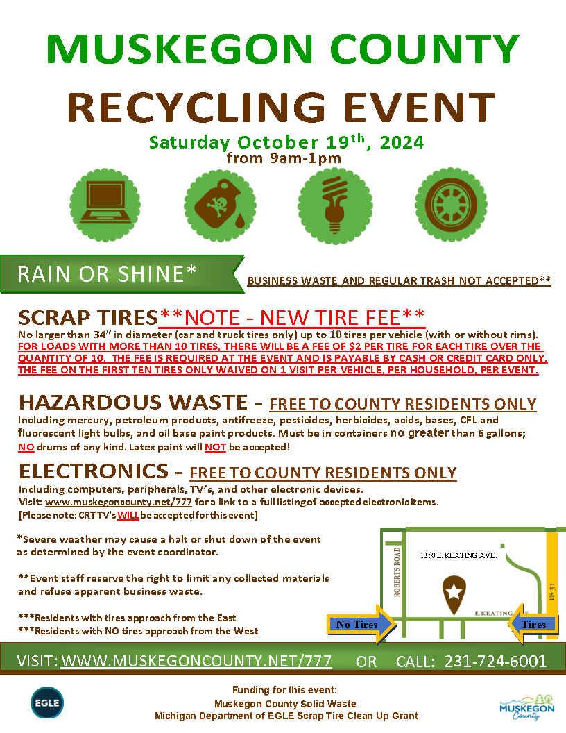 Muskegon County Fall Recycling Event 