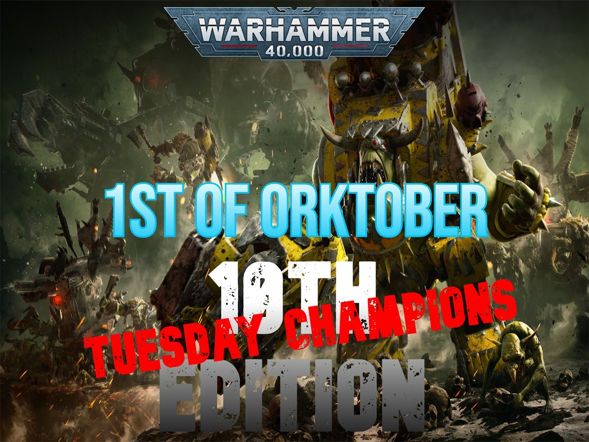 Manchester Tuesday Champions \u2013 1st of Orktober