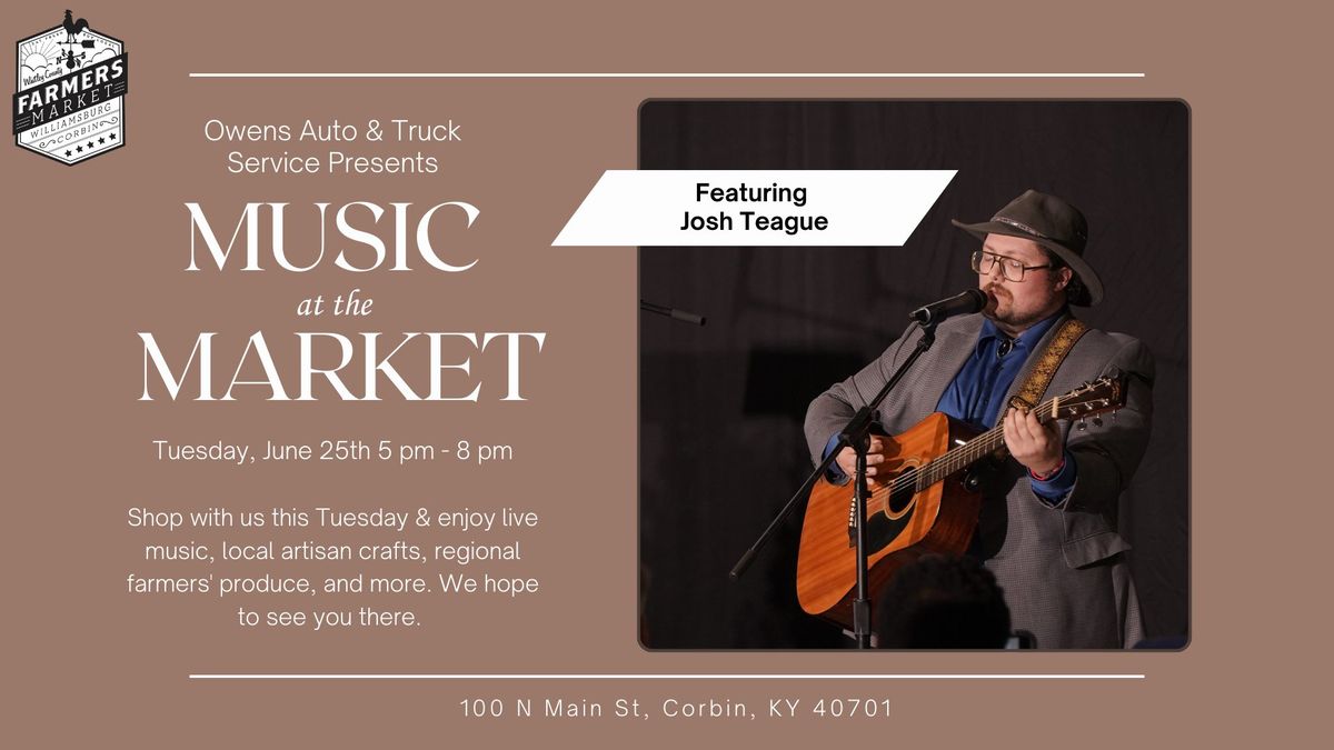 Music at the Market Presents Josh Teague