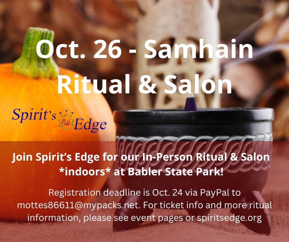 2024 Samhain \/ All Hallows' Eve Ritual & Salon - IN-PERSON - Oct. 26 - SEST - ($)