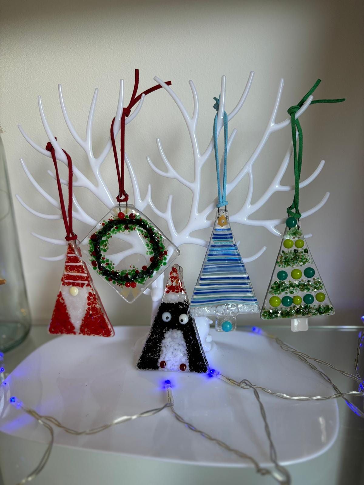 Make your own fused glass Christmas decorations \u00a340