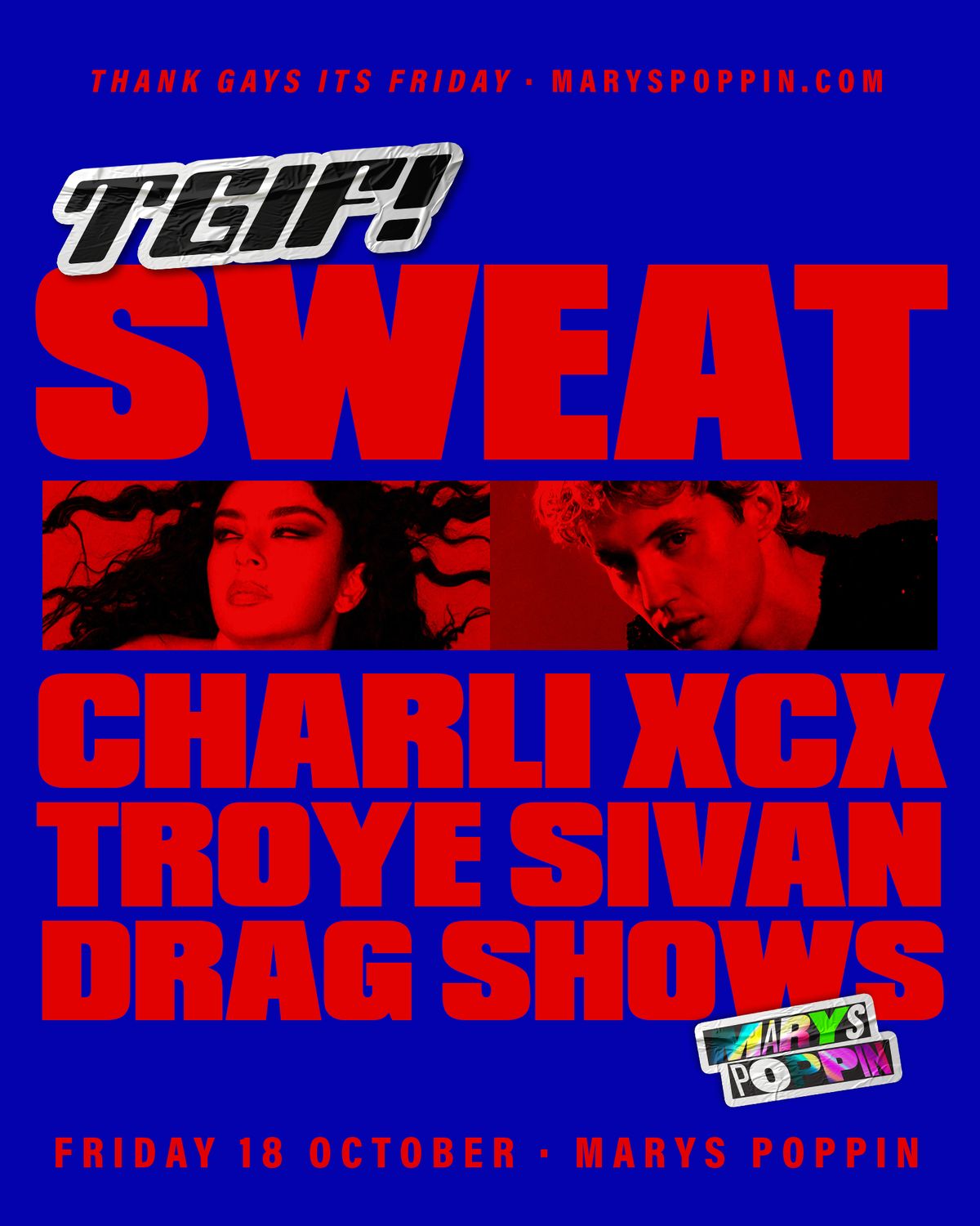 TGIF: SWEAT (Charli XCX & Troye Sivan Night)