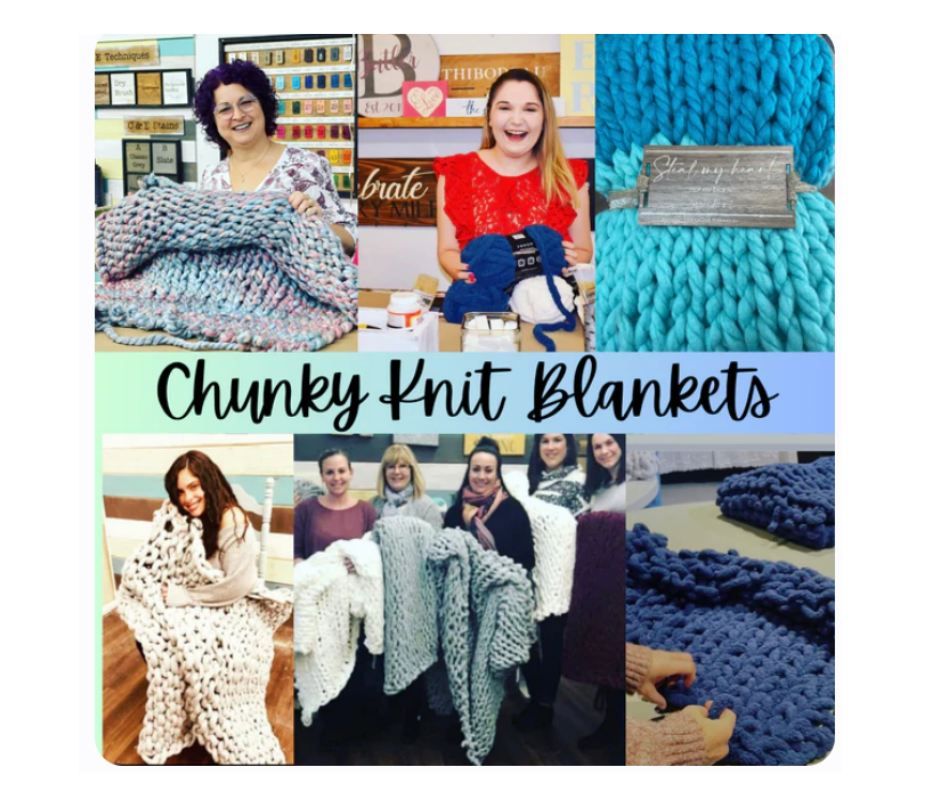 Hand Knit Blankets Nov. 16 @10am