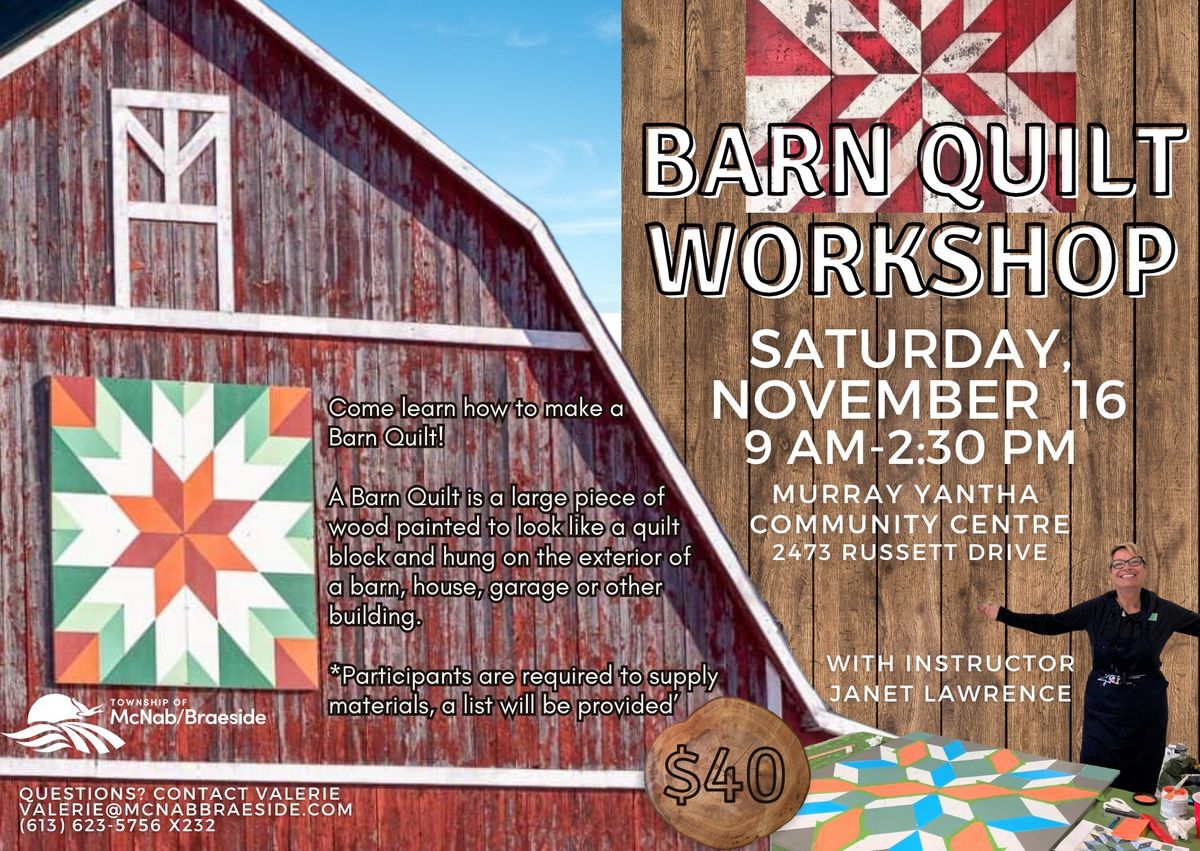 Barn Quilt Workshop