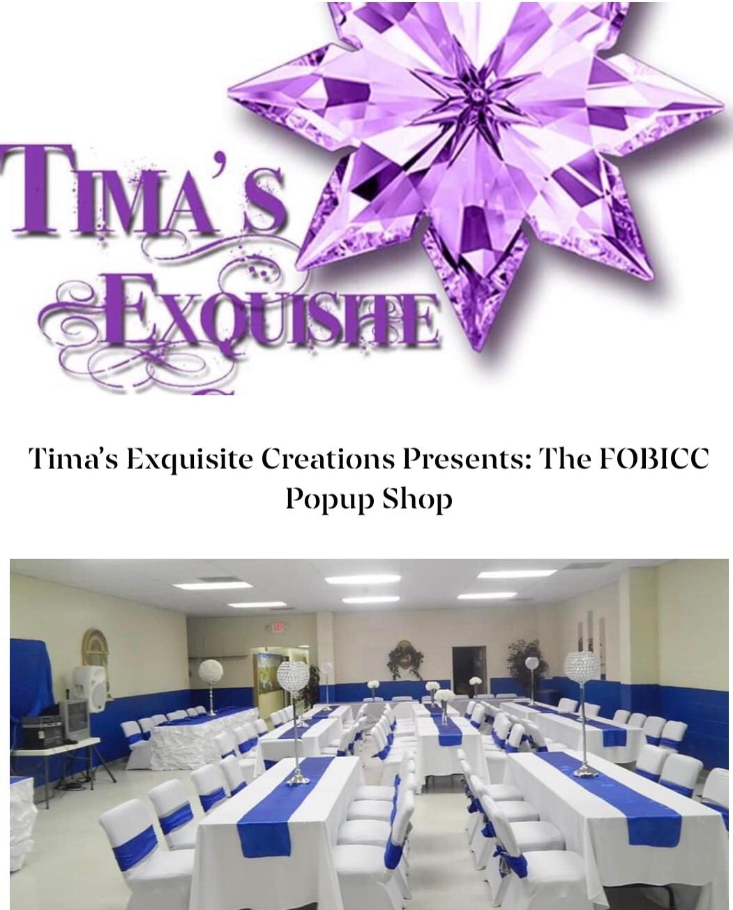 Tima\u2019s Exquisite Creations Presents: The FOBICC Popup Shop