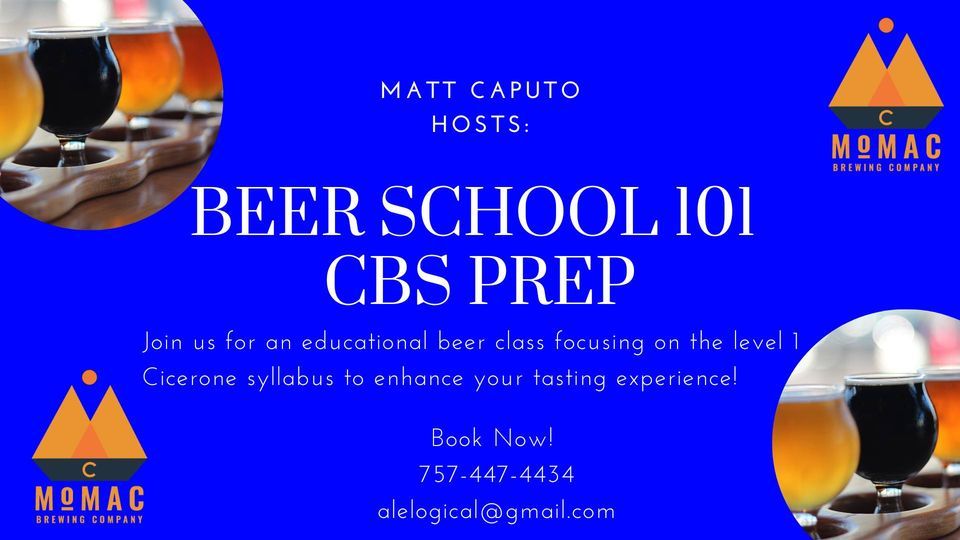 Beer School 101 , MoMac Brewing Company, Portsmouth, 29 January 2023