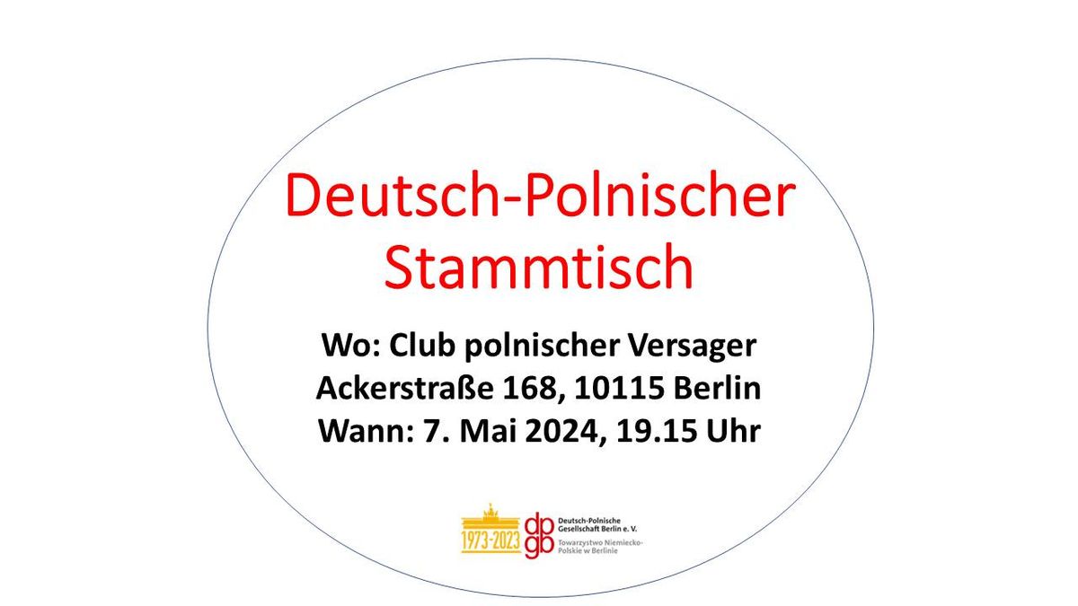Einladung: Deutsch-Polnischer Stammtisch
