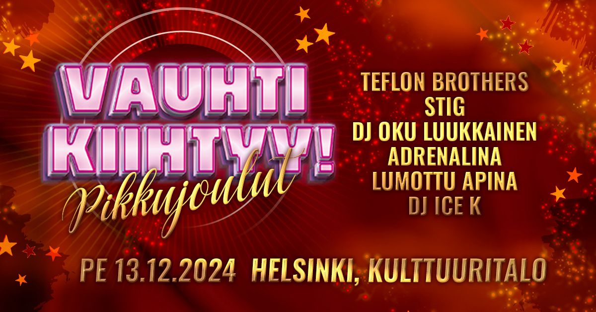 Vauhti Kiihtyy Pikkujoulut - Helsinki 13.12.2024