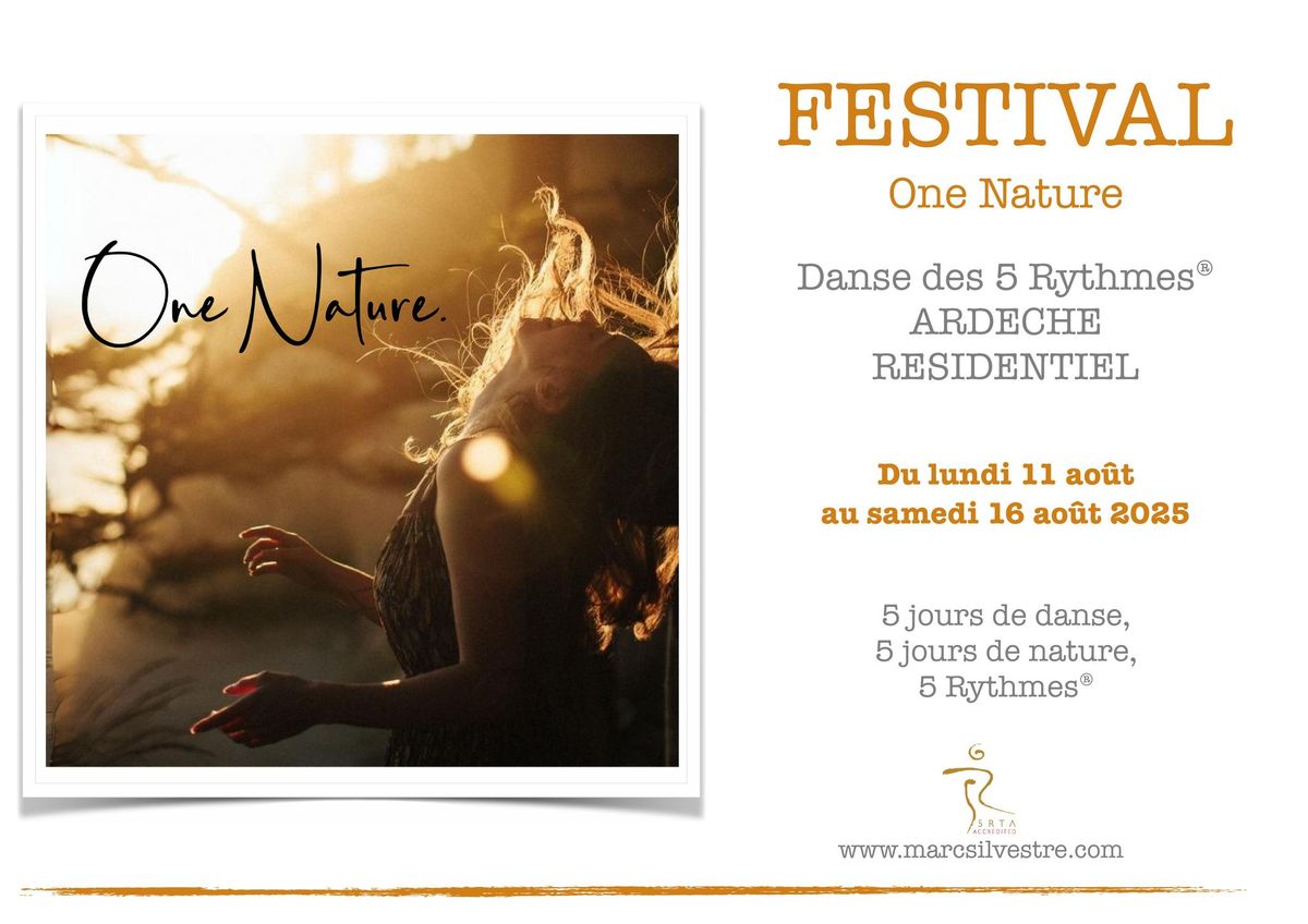 Festival One Nature 2025, Danse des 5 Rythmes en Ard\u00e8che