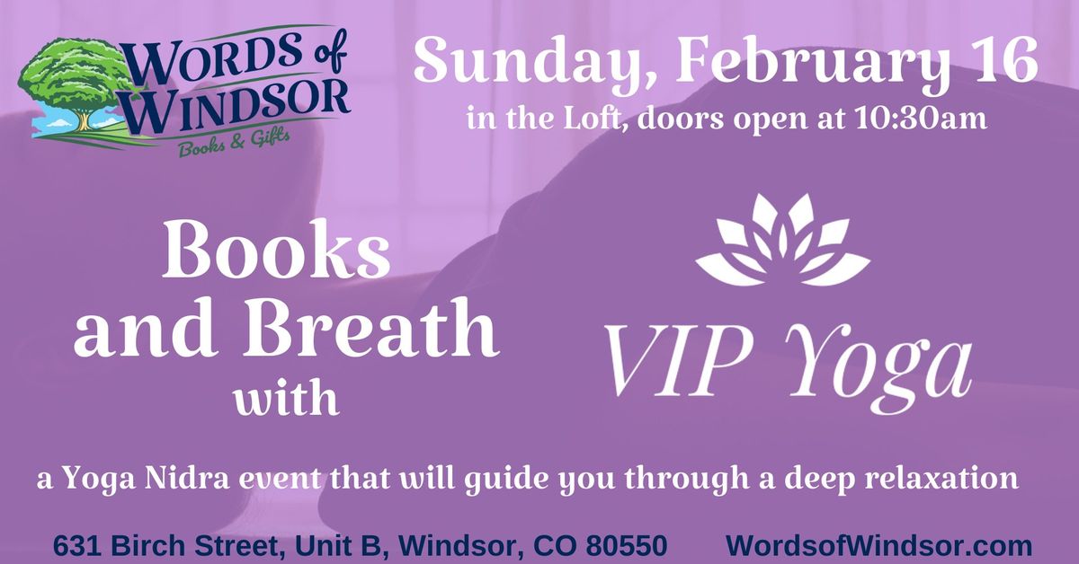 Books and Breath with VIP Yoga