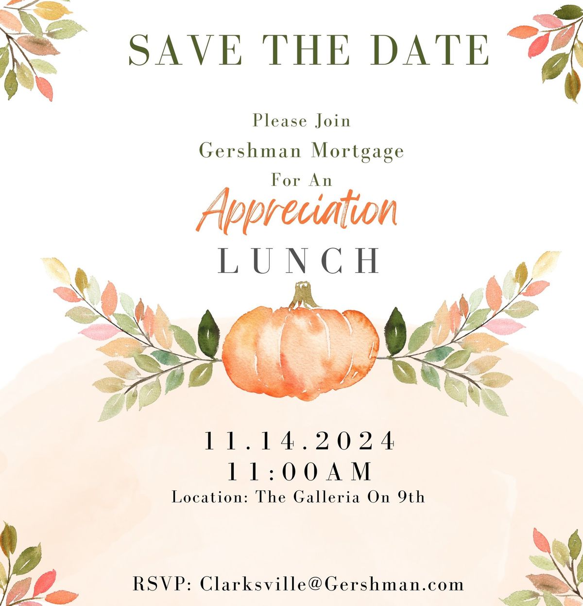 Gershman Mortgage - Appreciation Lunch