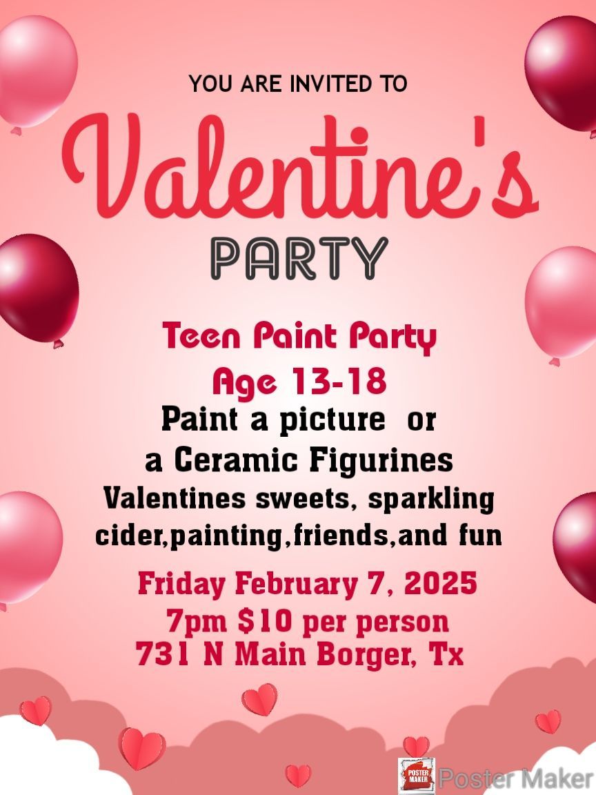 Teen Valentines Paint Party