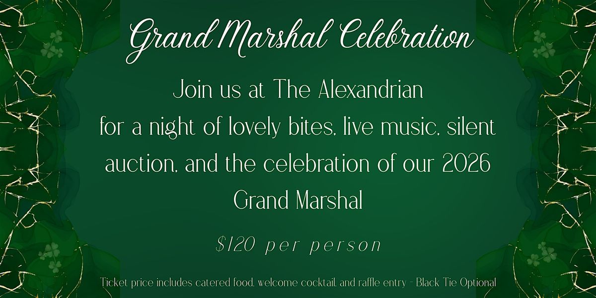 Grand Marshal Celebration for the 2026 Alexandria St. Patrick's Day Parade
