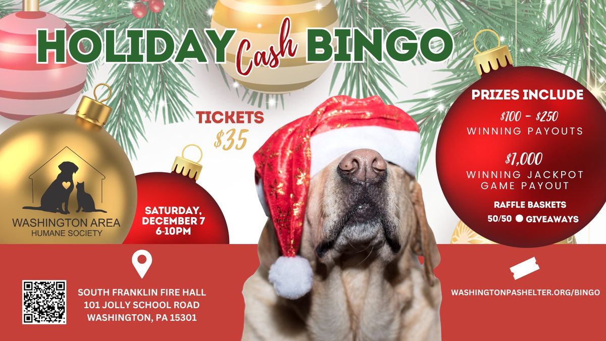 WAHS Holiday Cash Bingo