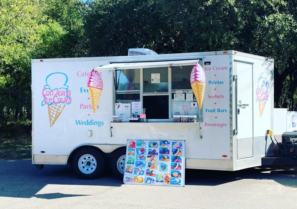 Cori Jean Ice Cream Trailer Serving in McAllister Park!