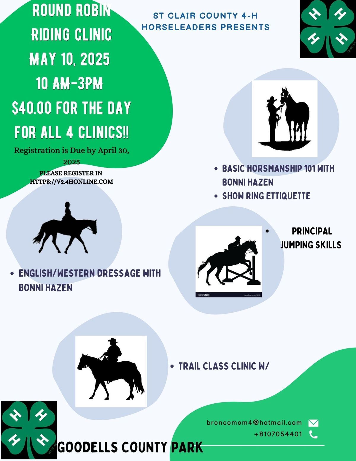 St Clair County 4-H Horseleaders Round Robin Clinic