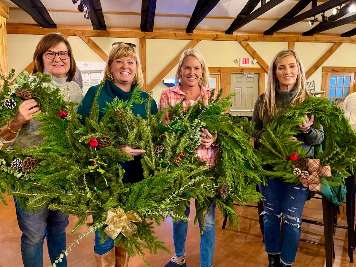 Sunday: Holiday Evergreen Wreath making Workshop