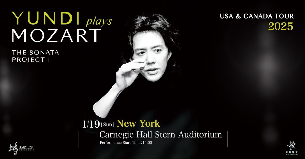 2025 Yundi Plays Mozart World Tour-New York