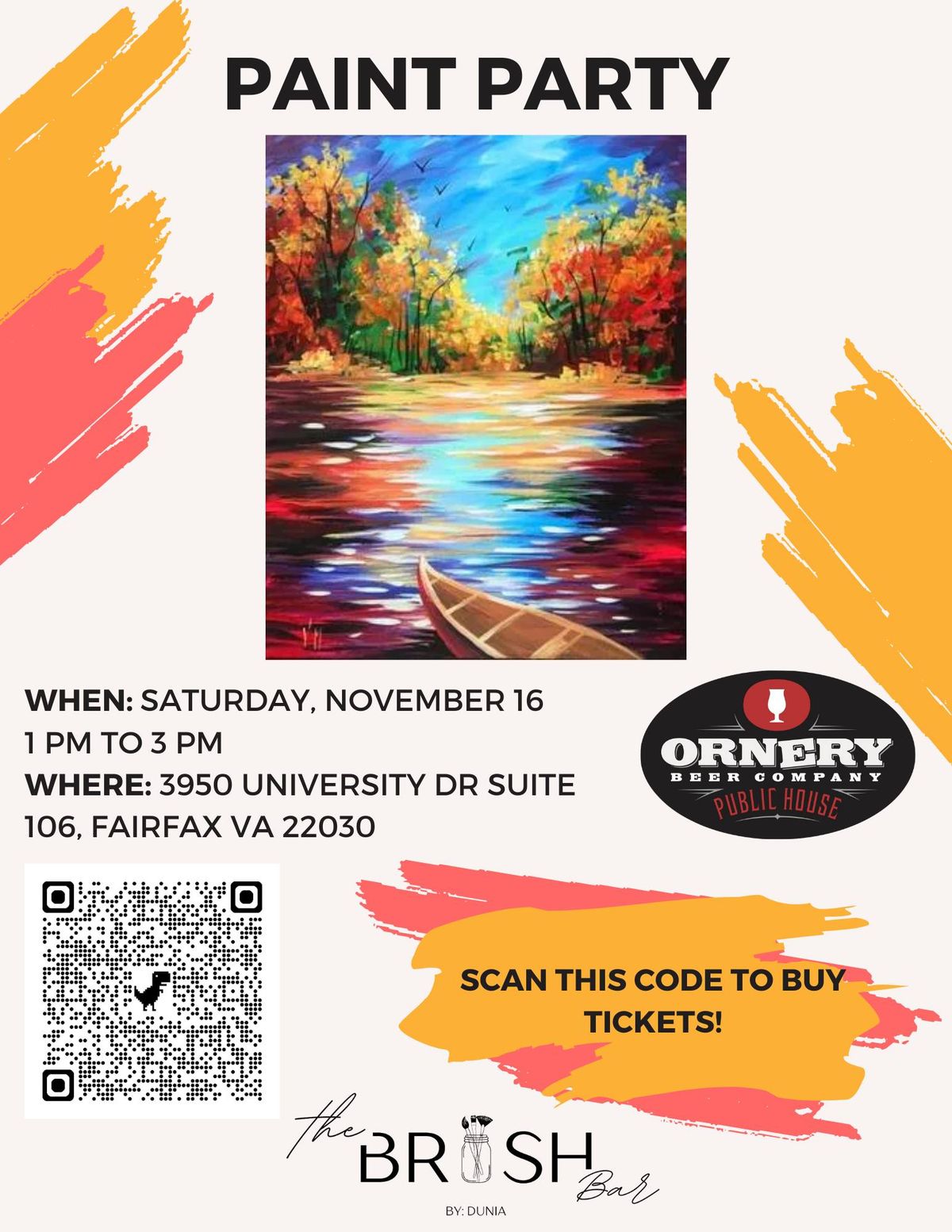 Paint Party at Ornery Beer Company - Fairfax, VA! 