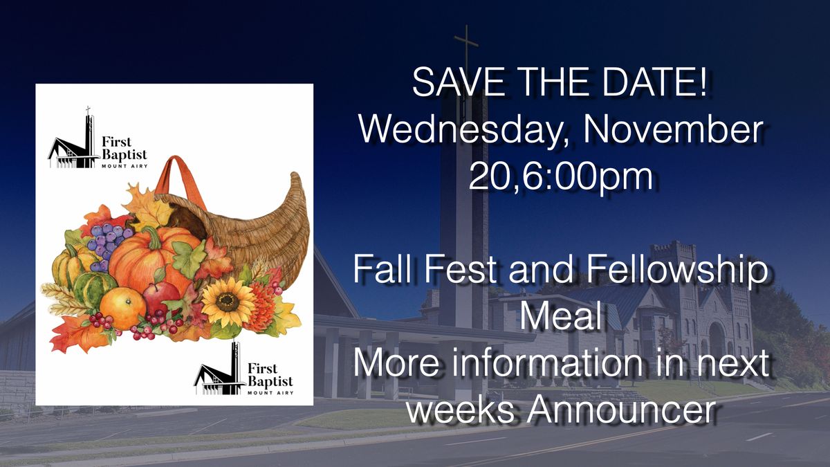 Fall Fest and Fellowship